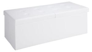Deuba Úložný box s vyklápěcím víkem 80x40x40cm - bílý