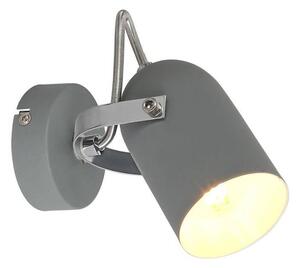 Nástěnné bodové loftové svítidlo GRAY - 1xE14, 40W, šedé