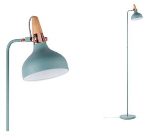 Paulmann 79654 Juna, zelená stojací lampa z kovu, mědi a dřeva, 1xE14, výška 158cm