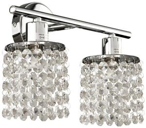 Art deco nástěnné osvětlení ROYAL - 2xG9, 40W, chromované / čiré