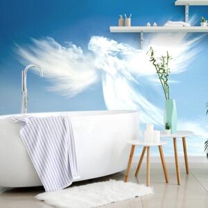 Samolepící tapeta podoba anděla v oblacích - 450x300 cm