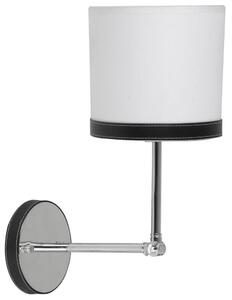 Nástěnné moderní lampa TIDA - 1xE14, 40W, chromovaná / bíločerná