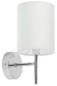 Nástěnné moderní osvětlení YAN - 1xE14, 40W, chromované / bílé
