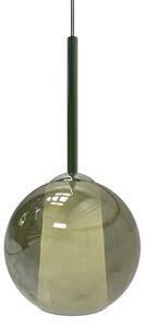 Sikrea 5803 Emy, moderní závěsné svítidlo z ručně foukaného zeleného skla, 1xE27, Ø25cm