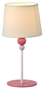 Dětská stolní lampička BEBE - 1xE27, 60W, růžová / bílá