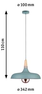 Paulmann 78484 Juna, bílé závěsné svítidlo z kovu, 1xE27, Ø34,2cm