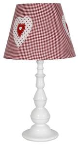 Stolní lampička do dětského pokoje SWEET - 1xE27, 60W, bílá / růžová