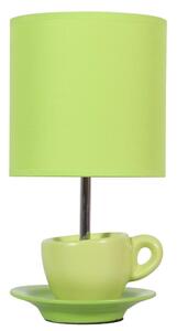 Designová stolní lampička CYNKA - 1xE27, 60W, pistáciová