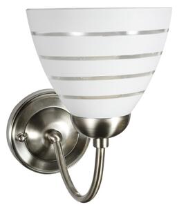 Nástěnné osvětlení ULI - 1xE27, 60W, stříbrné / bílé