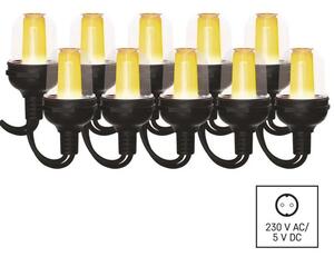Emos LED světelný párty/vánoční řetěz 10x vintage, 4,5 m, venkovní i vnitřní, teplá bílá