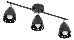 Moderní bodové stropní svítidlo COTY - 3xE14, 40W, černé