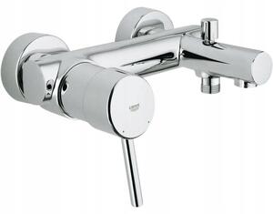 Jednopáková nástěnná vanová a sprchová baterie Grohe Concetto, stříbrná