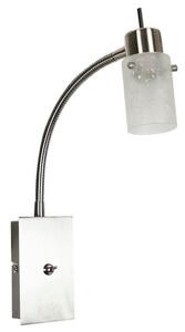 Nástěnné čtecí lampa s vypínačem FROZEN - 1xG9, 40W, matný nikl