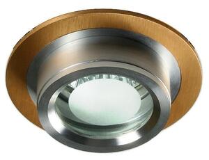 Moderní vestavné kulaté světlo DECATUR - 1xGU5,3, MR16, 50W, 8cm, zlaté / stříbrné