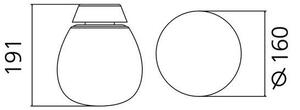 Artemide 1814010A Empatia 16, designové stropní svítidlo, 11W LED 3000K, prům. 16cm