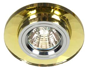 Stropní kulaté zápustné osvětlení DUVALL - 1xGU5,3, MR16, 50W, zlaté