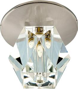 Stropní podhledové bodové osvětlení HAINES - 1xG4, 20W, diamant, chromované