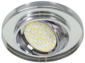 Stropní vestavné bodové svítidlo ERDANI - 1xGU10, MR16, 50W, 9cm, kulaté, chromované