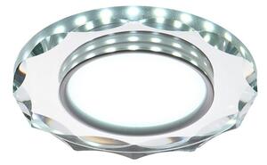 LED stropní zápustné svítidlo ROSSAE - 8W, 6500K (studená bílá), 11cm, bílé / čiré