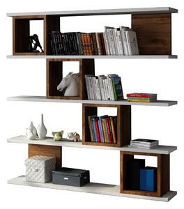 Knihovna Wind White Walnut