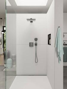 Hansgrohe Raindance E horní sprcha 300 1jet se sprchovým ramenem, kartáčovaný černý chrom 26238340