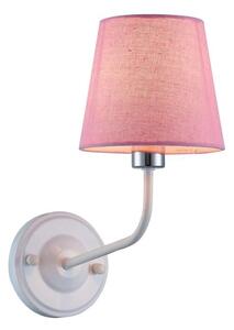 Moderní nástěnné osvětlení LUMINOR - 1xE14, 60W, bílé / růžové