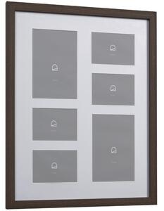Tmavě hnědý dřevěný fotorámeček Kave Home Luah 39 x 49 cm