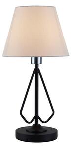 Stolní lampa MORLEY - 1xE14, 60W, černá / bílá