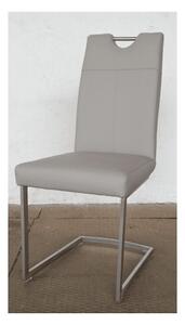Konzolová židle LINDA šedá umělá kůže Nábytek | Jídelní prostory | Jídelní židle | Všechny jídelní židle