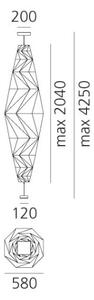 Artemide 1697010A Minomushi, závěsné designové svítidlo řady IN-EI, 28W LED, výška 204 cm
