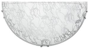 Moderní nástěnné osvětlení ICE - 1xE27, 60W, chromované / bílé