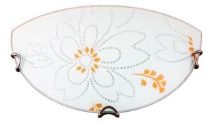 Nástěnné osvětlení LANA - 1xE27, 60W, bílé / oranžové