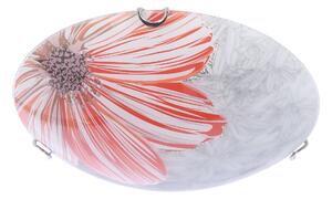 Stropní / nástěnné svítidlo SPRING - 1xE27, 60W, 30cm, kulaté, červené / bílé