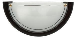 Nástěnné dřevěné osvětlení STANDARD - 1xE27, 60W, wenge / bílé