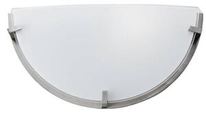 Nástěnné moderní osvětlení FRENA - 1xE27, 60W, stříbrné / bílé