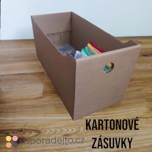 Úložný kartonový box na oblečení ECO - 18/40/21cm - zásuvka