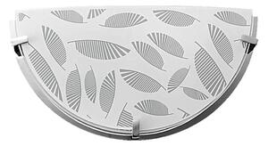 Moderní nástěnné osvětlení FIKUS - 1xE27, 60W, chromované / bílé