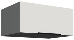 Hluboká digestořová skříňka LUNARA - šířka 80 cm, bílá / antracit