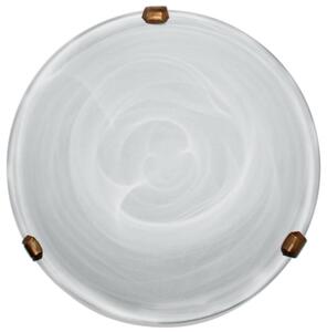 Nástěnné / stropní osvětlení DUNA - 1xE27, 60W, 30cm, kulaté, patina / bílé