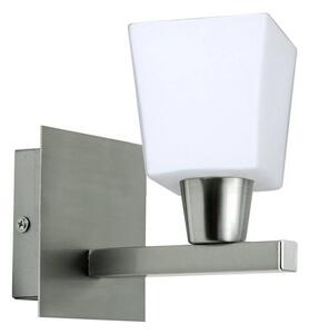 Moderní nástěnné osvětlení MAXIM - 1xE14, 40W, stříbrné / bílé
