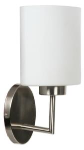 Nástěnné moderní osvětlení VISOLA - 1xE27, 60W, stříbrné / bílé