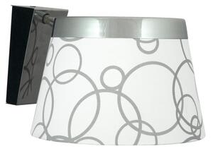 Moderní nástěnná lampa IMPRESJA - 1xE27, bílá / černá