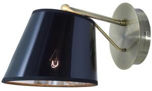Nástěnná moderní lampa CORTEZ - 1xE14, 40W, patina / černá