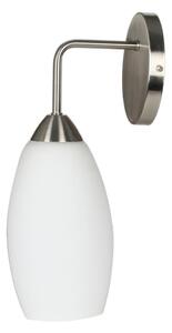 Nástěnné moderní osvětlení MODUS - 1xE27, 60W, stříbrné / bílé