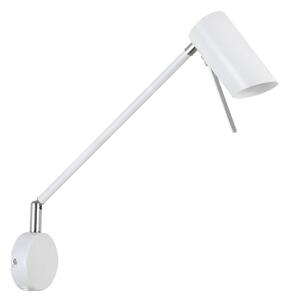 Flexibilní nástěnná lampa na čtení MILLY - 1xGU10, 40W, matná bílá