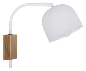 Moderní nástěnné osvětlení RUPI - 1xE27, 40W, přírodní dřevo / bílé