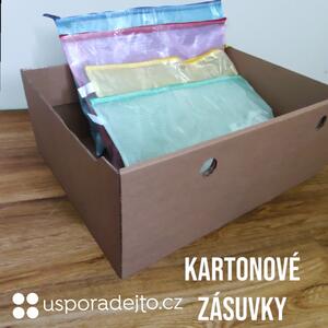 Úložný kartonový box na oblečení ECO - 55/40/21cm - zásuvka