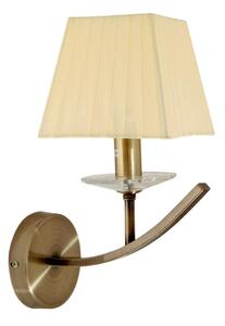 Nástěnná lampa VALENCIA - 1xE14, 40W, patina / béžová