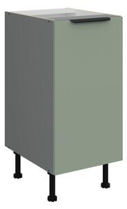 Dolní jednodveřová skříňka LUNARA - šířka 40 cm, zelená / antracit