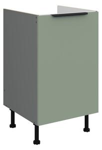Dolní dřezová skříňka LUNARA - šířka 50 cm, zelená / antracit